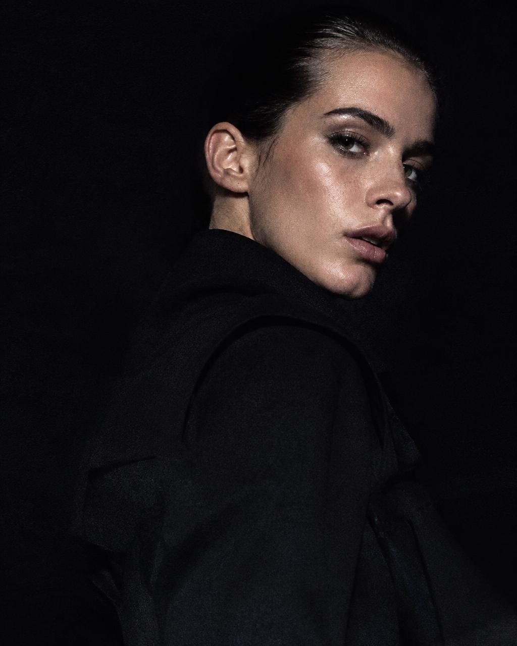 Editorial portrait from a fashion campaign